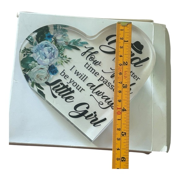 Dad No Matter How Much Time Passes Heart Sentiment Gift For Dad Decor - Picture 4 of 4